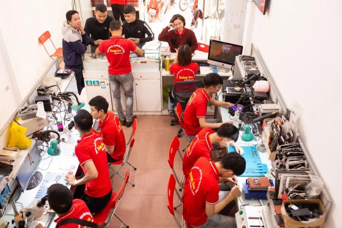 Không gian làm việc hiện đại tại Hoàng Sơn Mobile