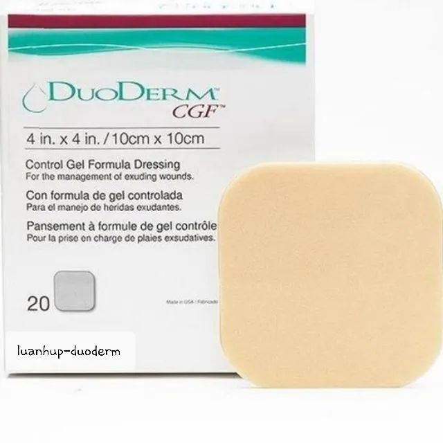 Hình ảnh thực tế Duoderm CGF USA - Giải pháp vàng cho vết thương hở