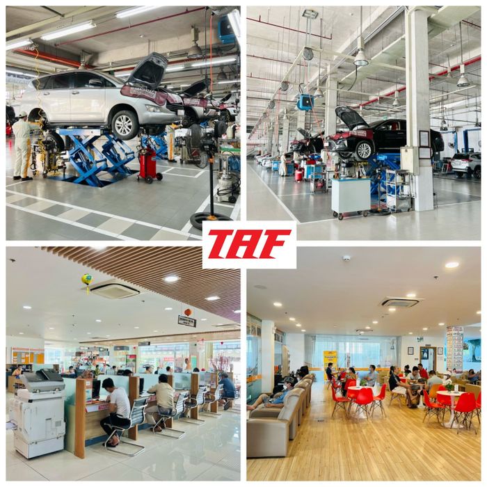 Khu vực dịch vụ kỹ thuật đạt chuẩn Toyota toàn cầu