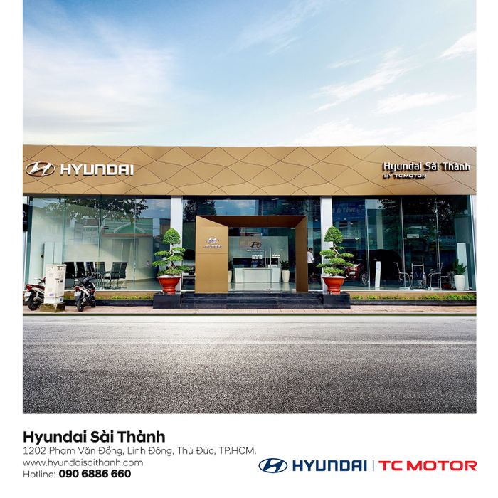 Không gian trưng bày hiện đại tại Hyundai Sài Thành