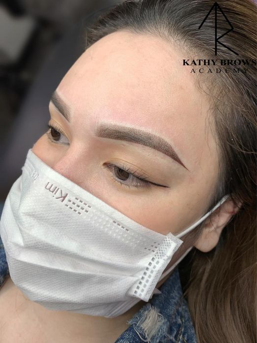 Hình ảnh thực tế về kết quả phun xăm tại KaThyBrows Academy