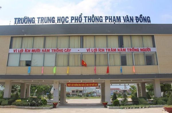 Toàn cảnh ấn tượng của Trường THPT Phạm Văn Đồng