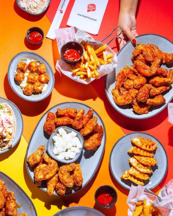 Hình ảnh gà rán giòn tan đặc trưng tại Bonchon