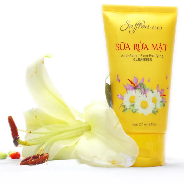 Hình ảnh Sữa Rửa Mặt Saffron Nano chính hãng