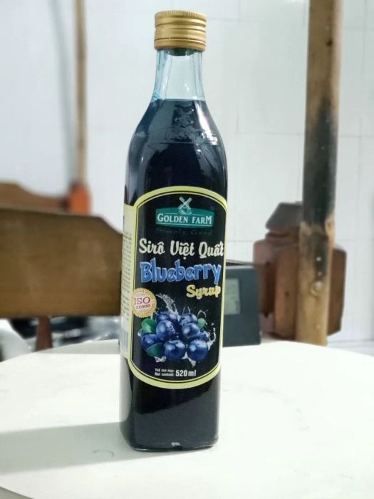 Siro Golden Farm Việt Quất - Hình ảnh minh họa sống động về hương vị tự nhiên