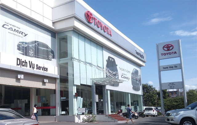 Hình ảnh không gian trưng bày Toyota Vũng Tàu