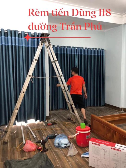 Không gian trưng bày ấn tượng tại Rèm Tiến Dũng