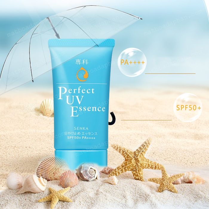 Hình ảnh thực tế kem chống nắng Senka Perfect UV Essence SPF50+