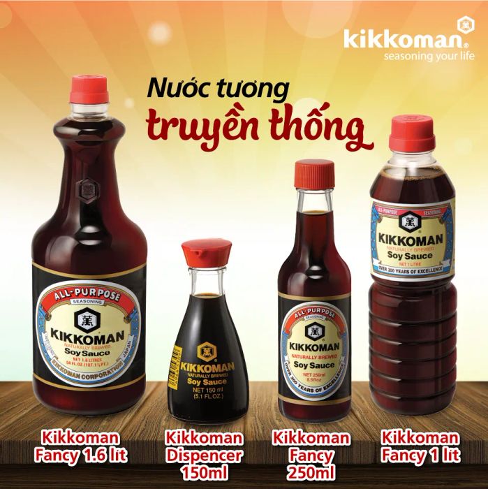 Hình ảnh chai nước tương Kikkoman 150ml