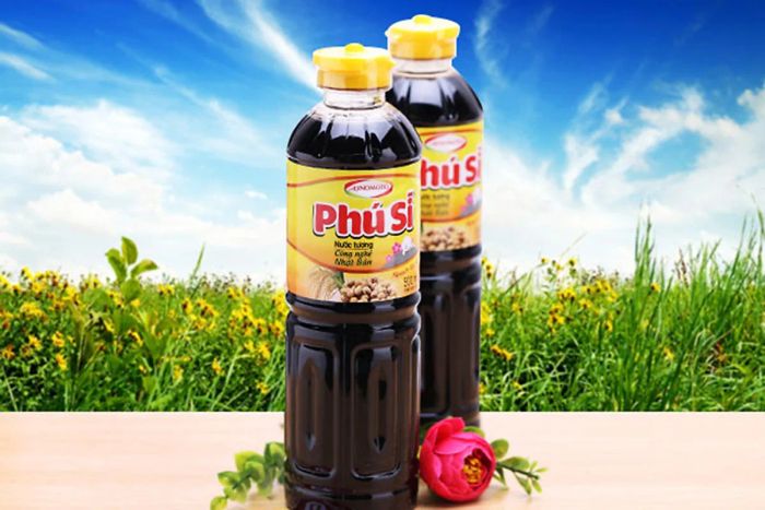 Hình ảnh chai nước tương Phú Sĩ chính hãng