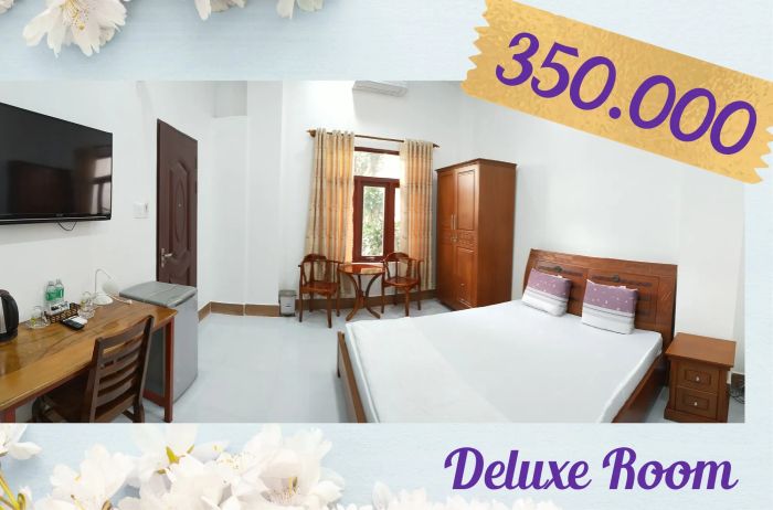 Phòng nghỉ tiện nghi với view thiên nhiên tại Ngọc Hân Hotel