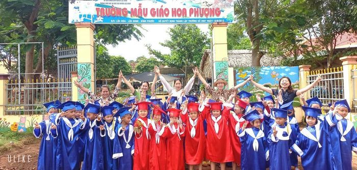 Khuôn viên xanh mát tại Trường Mầm Non Hoa Phượng