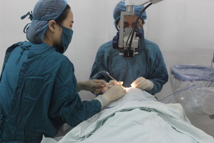 Hình ảnh 2: Bệnh viện Mắt Quảng Trị - góc nhìn toàn cảnh khuôn viên xanh mát cùng cơ sở vật chất khang trang.