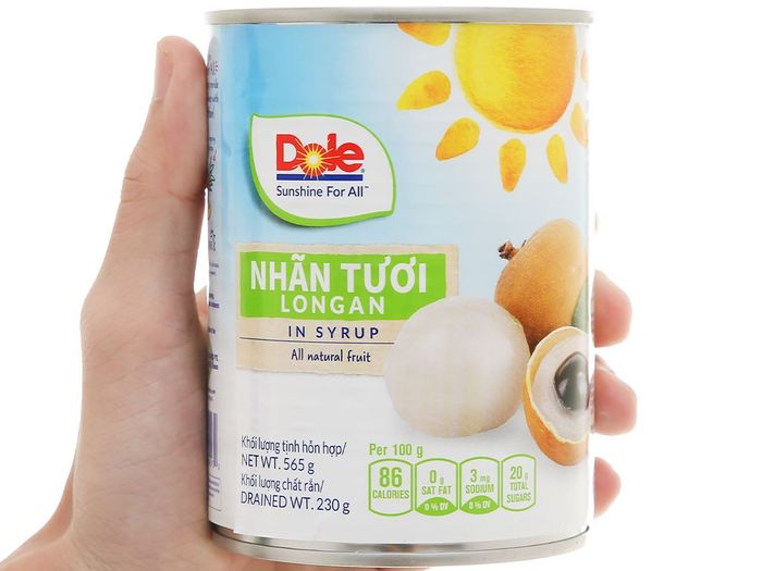 Hình ảnh nhãn ngâm đường Dole - Tươi ngon bắt mắt