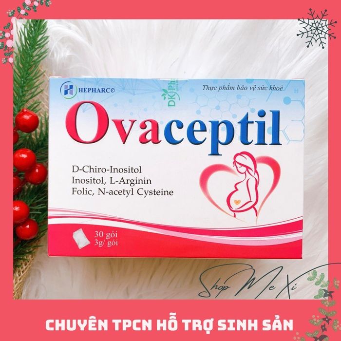 Hình ảnh thực tế bao bì Ovaceptil
