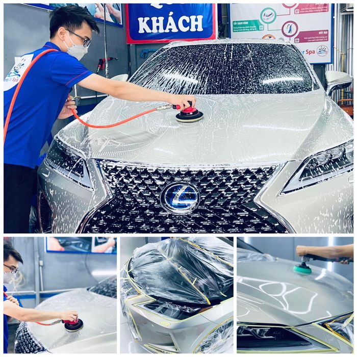 Quy trình phủ ceramic tỉ mỉ từng chi tiết tại Panda Car Spa