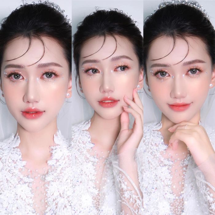 Hình ảnh tác phẩm thực tế của học viên Hiếu Chu Bridal