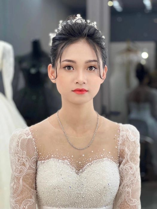 Hình ảnh lớp học thực hành tại Lê Gấm Bridal