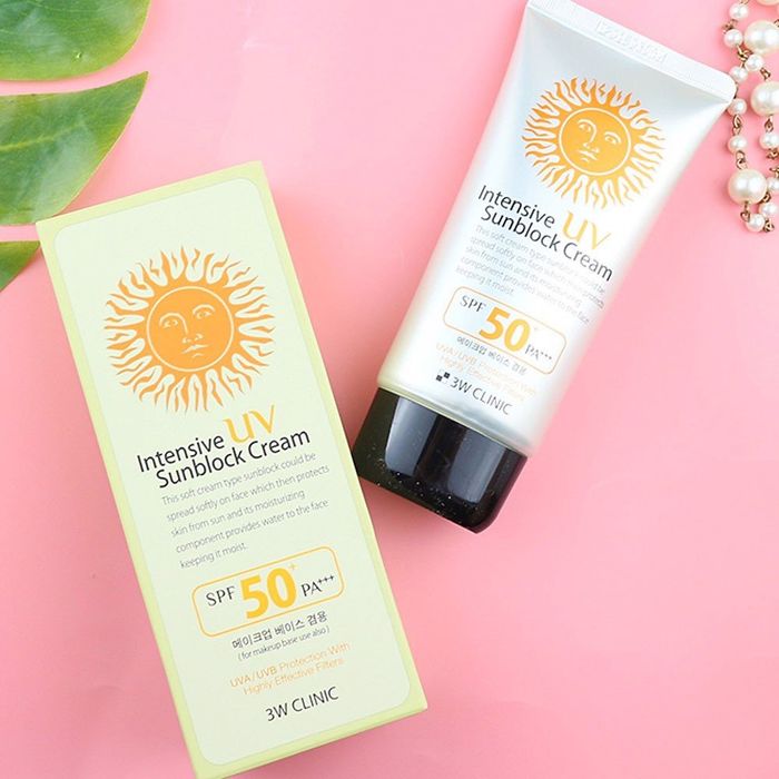 Hình ảnh thực tế kem chống nắng 3W Clinic Intensive UV Sunblock
