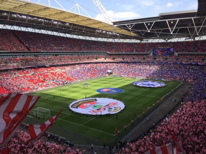 Trận đấu đang diễn ra tại Wembley ảnh 2