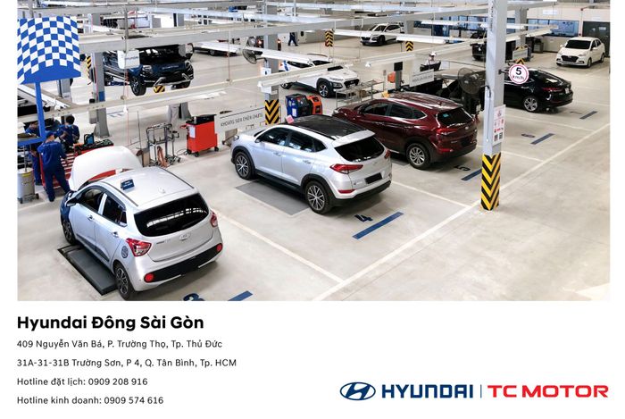 Không gian trưng bày sang trọng tại Hyundai Đông Sài Gòn