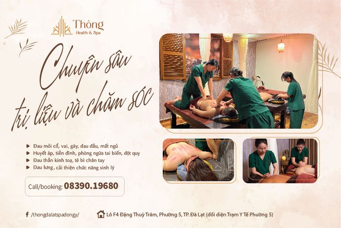 Không gian trị liệu tại Thông Spa