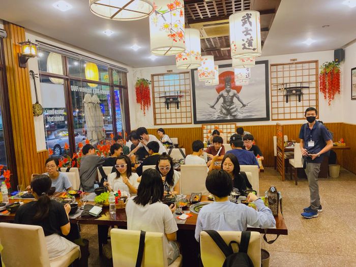 Không gian sang trọng mang phong cách Nhật tại Bushido Restaurant