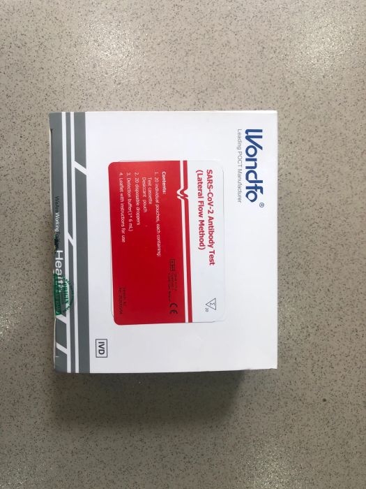 Hình ảnh minh họa chi tiết bộ kit test nhanh WONDFO SARS-COV-2 Antigen Test - Công cụ hỗ trợ đắc lực trong công tác sàng lọc và kiểm soát dịch bệnh.