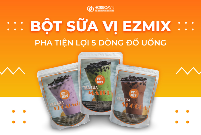 Hình ảnh độc quyền về nguyên liệu pha chế take away tại HorecaVN