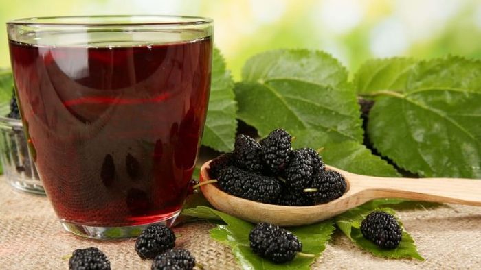 Ảnh minh họa quá trình sử dụng nước lá dâu tằm