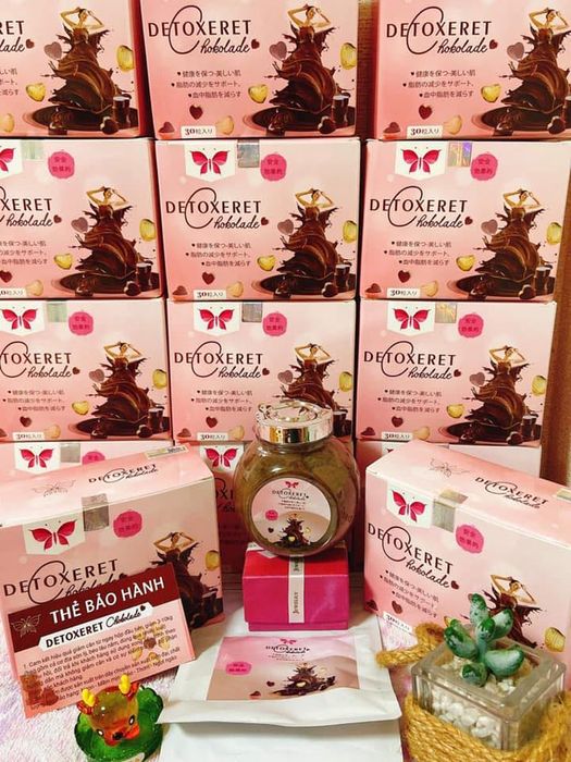 Hình ảnh thực tế Kẹo Detoxeret Chokolade - Phiên bản cao cấp