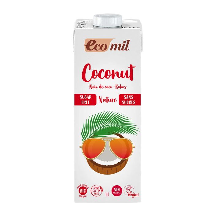 Hình ảnh sữa dừa không đường Ecomil - đạt chuẩn hữu cơ Châu Âu