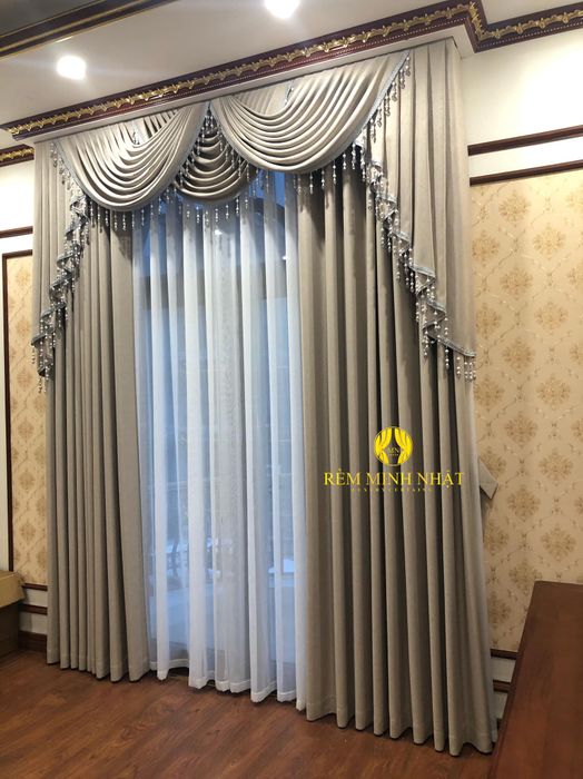 Không gian sang trọng với rèm Minh Nhật