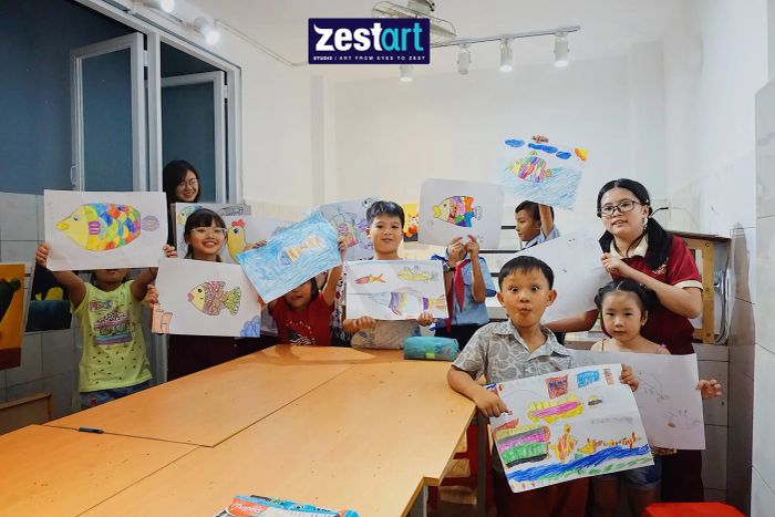 Không gian sáng tạo đầy màu sắc tại Zest Art