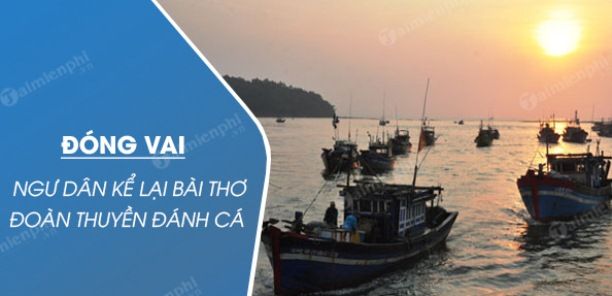 Tranh minh họa: Đoàn thuyền đánh cá trong ánh hoàng hôn (Nguồn: internet)