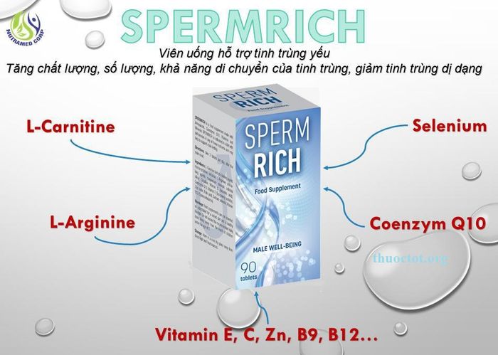 Hình ảnh sản phẩm Sperm Rich - Giải pháp tăng cường sức khỏe tinh trùng