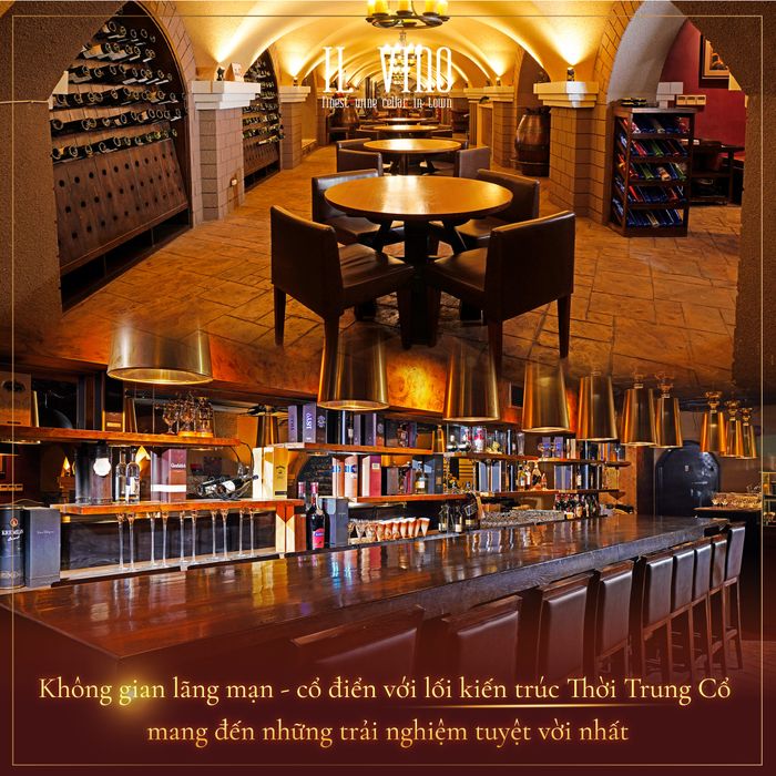 Không gian sang trọng tại hầm rượu IL Vino - Ảnh 1