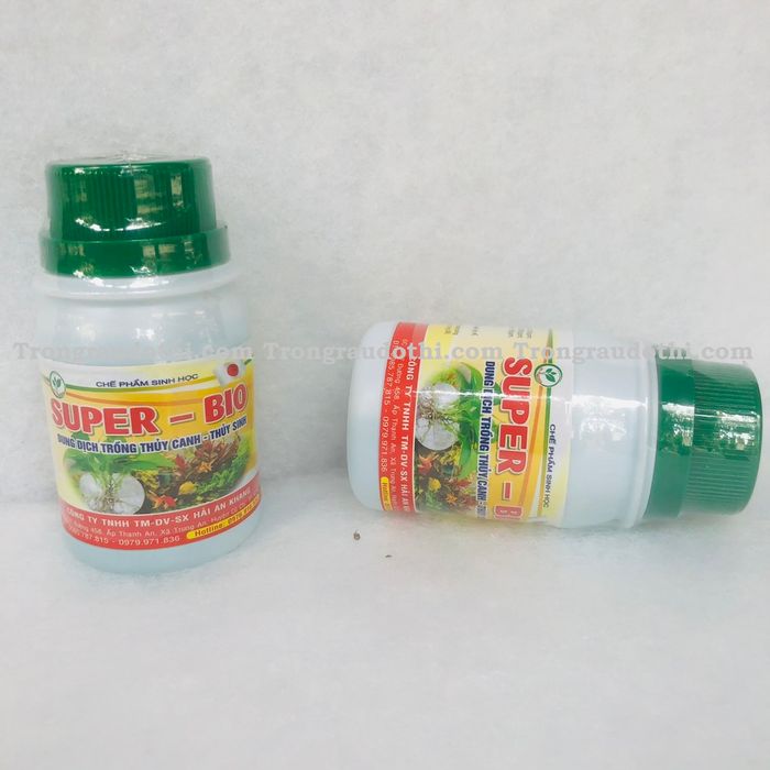 Hình ảnh minh họa 1: Dung dịch Super-Bio cho thủy canh và thủy sinh