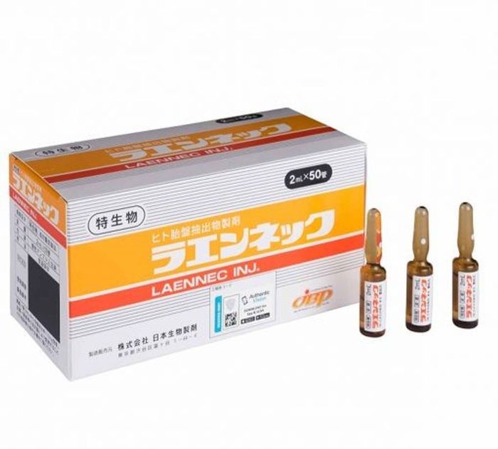 Hình ảnh minh họa hiệu quả làm trắng da từ Laennec Placenta