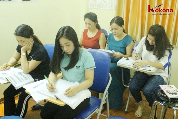 Hình ảnh không gian học tập đạt chuẩn tại Du học Kokono
