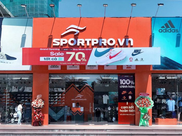 Không gian mua sắm đẳng cấp tại Sportpro.vn Nha Trang