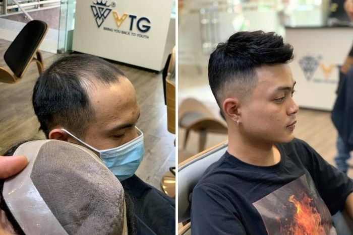 Mẫu tóc giả nam tự nhiên tại Vua Tóc Giả