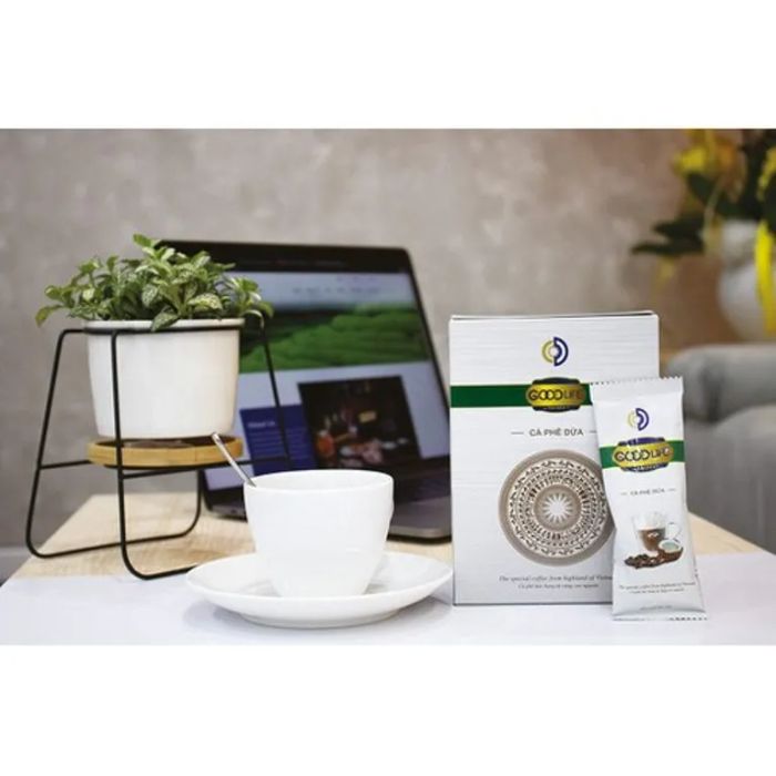 Hình ảnh bao bì sang trọng Cà phê hòa tan GoodLife