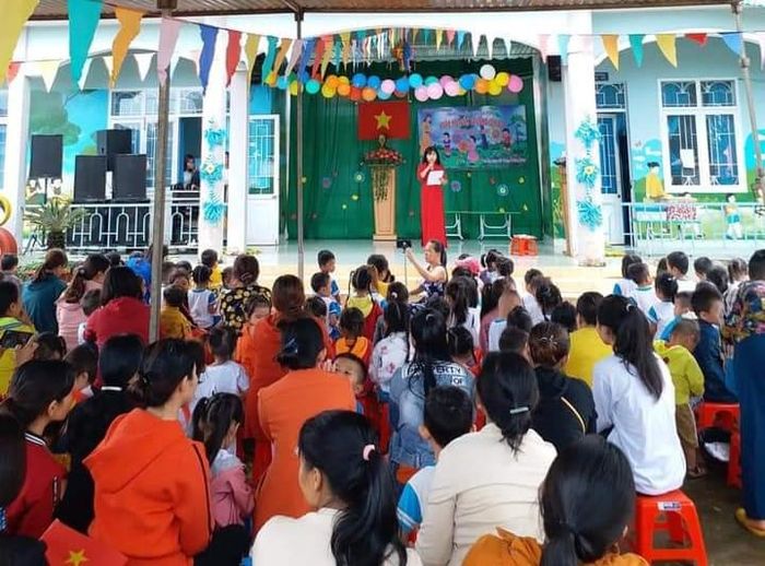 Góc học tập vui nhộn tại Trường Mầm non Ea Tung - Ảnh 2