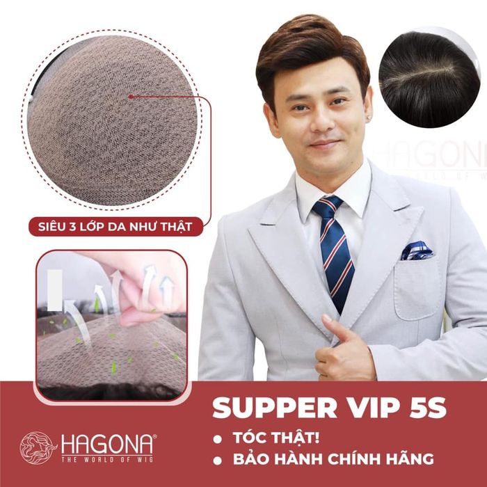 BST tóc giả nam cao cấp tại Hagona