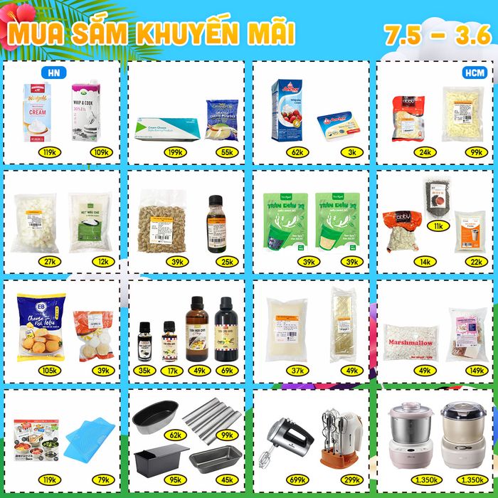 Không gian trưng bày nguyên liệu pha chế đầy màu sắc tại Abby.vn