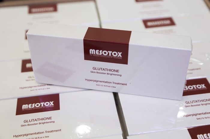 Hình ảnh thực tế tinh chất Mesotox Glutathione chính hãng
