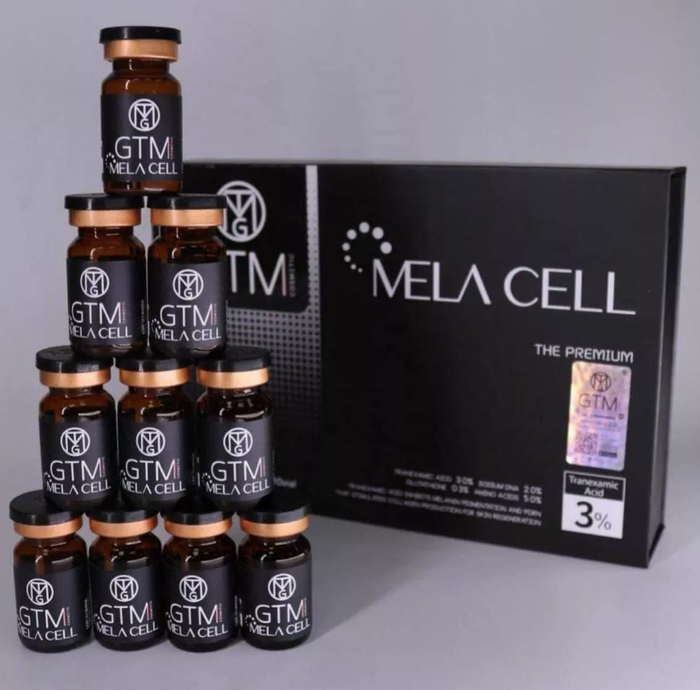 Hình ảnh thực tế tinh chất GTM Mela Cell 3% chính hãng