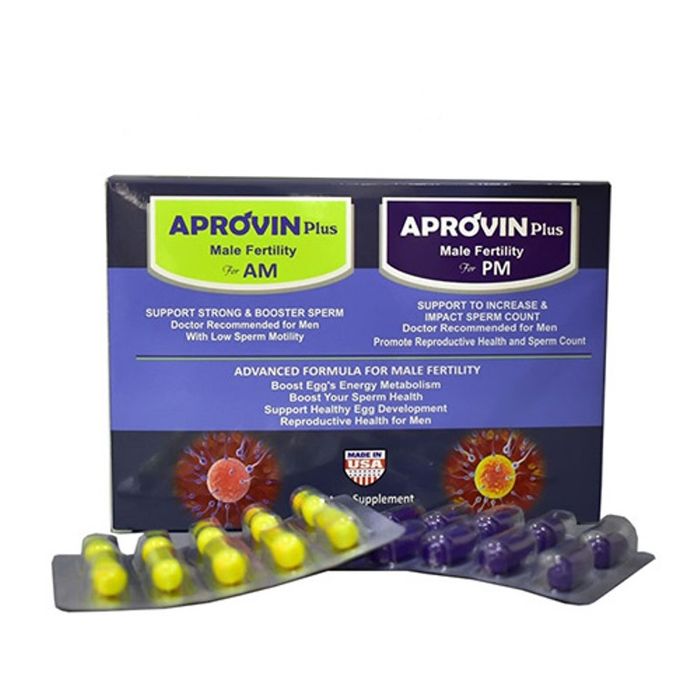 Hình ảnh chi tiết sản phẩm Aprovin Plus - Hỗ trợ sinh sản nam giới (Ảnh 2)