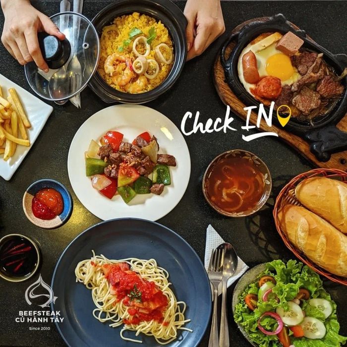 Những món beefsteak đặc trưng tại Beefsteak Củ Hành Tây